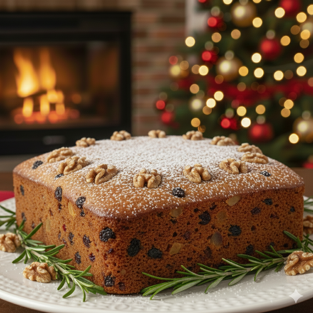 Rum Soaked Christmas Plum Cakes with Almond Flour and Unrefined Sugar