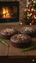 Virgin Christmas Plum Cakes with Wheat Flour and Jaggery