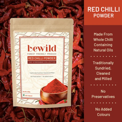 Red Chilli Powder | 500gm | Sun-dried | Finely Ground