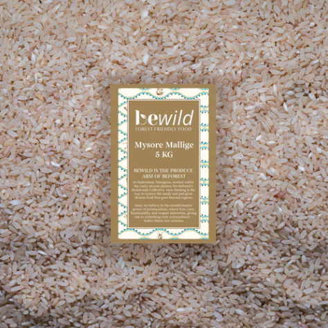 Mysore Mallige Rice | Protein & Fibre-rich | SemiPolished | 100% Natural